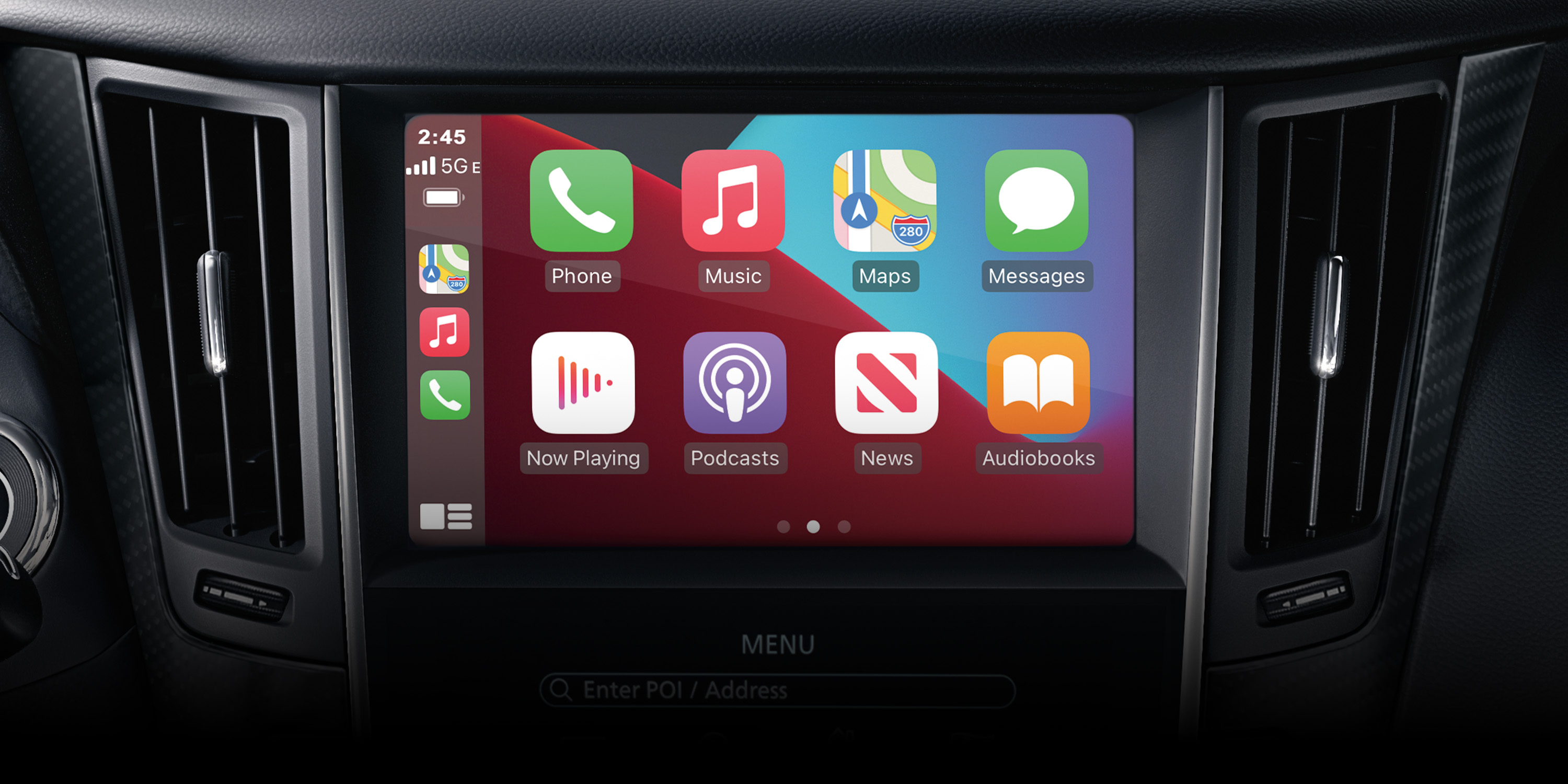 2022 INFINITI Q60 car touchscreen interior